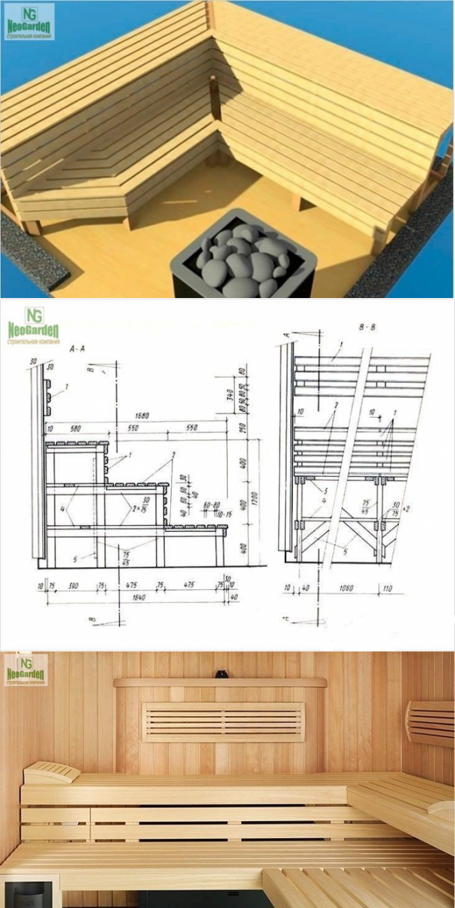 Делаем полки в бане своими руками: пошаговое руководство и видеоинструкции