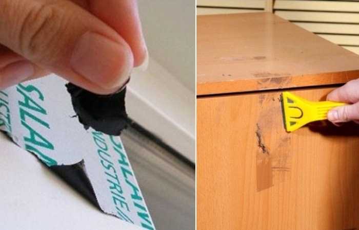 Как удалить следы от скотча и наклеек за 2 минуты