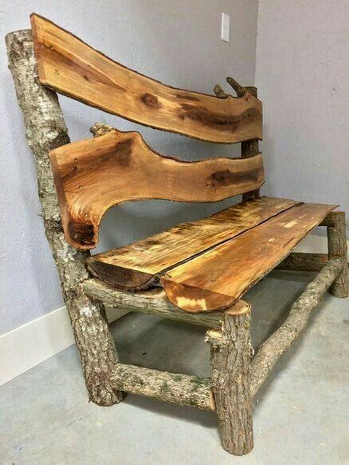 Чертежи с размерами садовых скамеек из дерева: 95 фото