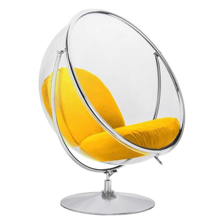 Кресло-шар eero aarnio ball chair: подвесное, напольное, прозрачное