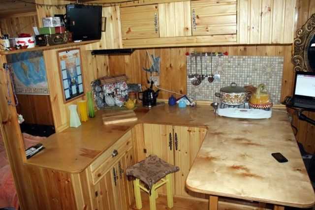 Кухня из мебельных щитов своими руками