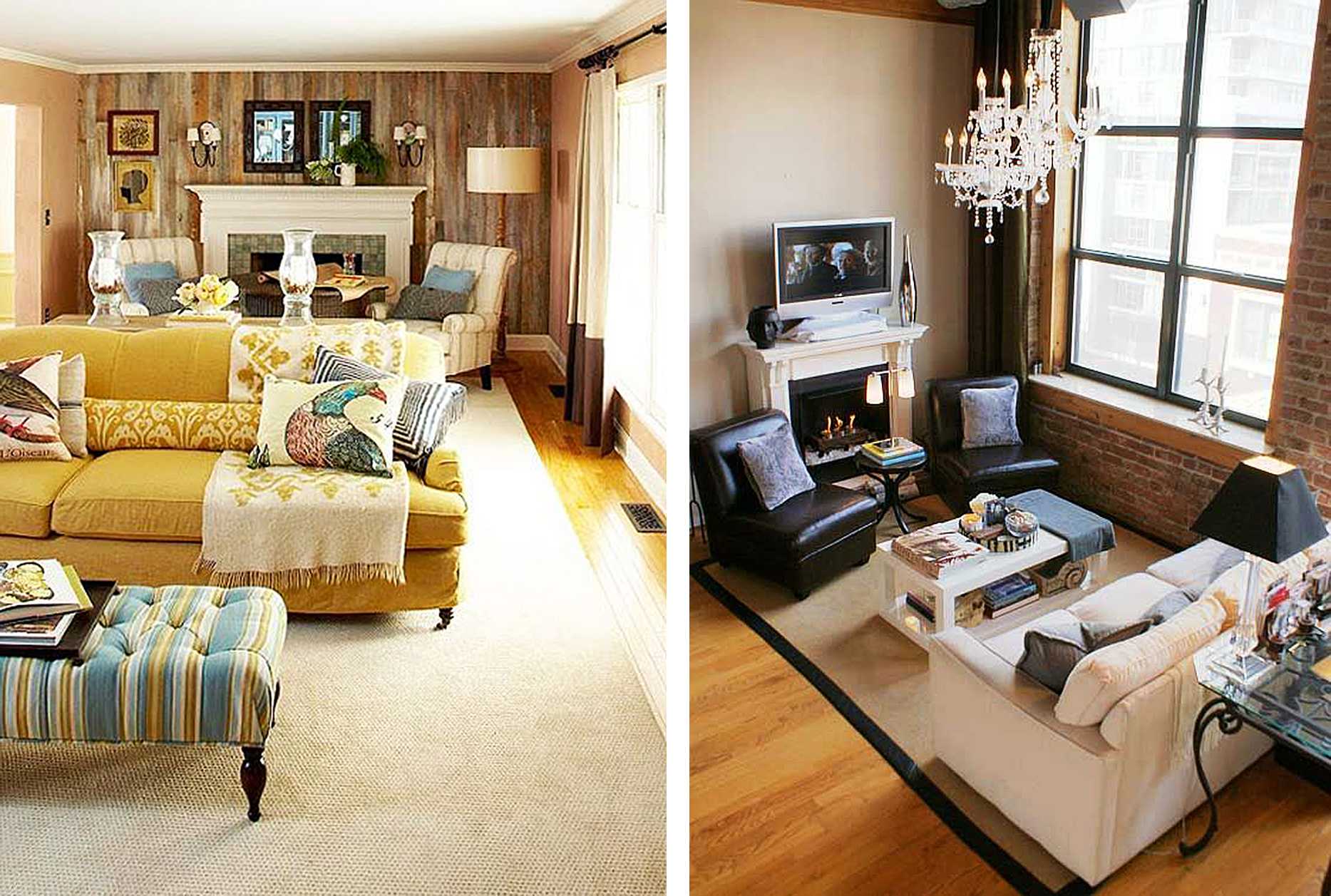 Как расставить мебель в прямоугольной комнате? | home-ideas.ru