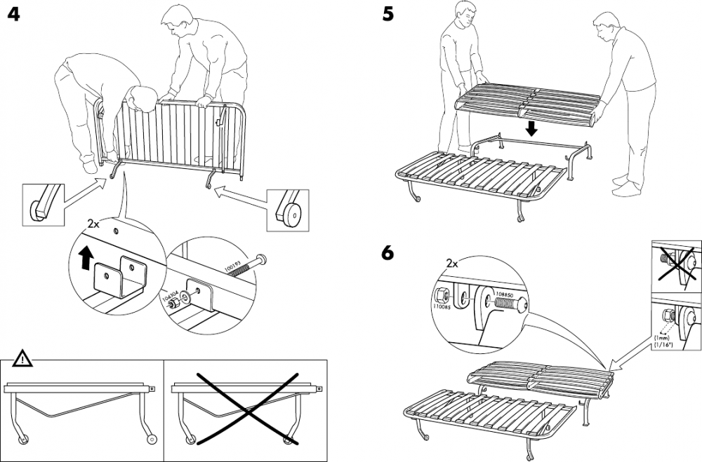 Раздвижные кровати ikea: инструкция к металлическим моделям, отзывы